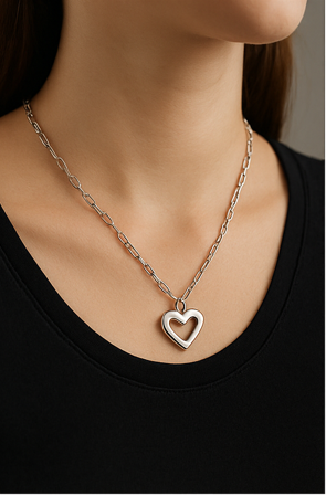 Collar Corazón de Plata