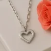 Collar de plata con colgante de corazón