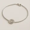 Pulsera plata cara feliz Pulsera palta cara feliz