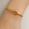 Pulsera oro lazo infinito
