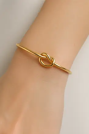 Pulsera oro lazo infinito