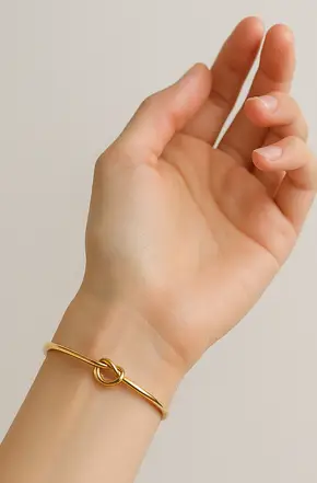 Pulsera oro lazo infinito