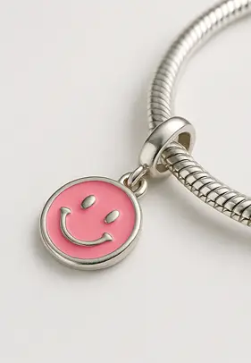 Dije carita feliz rosa